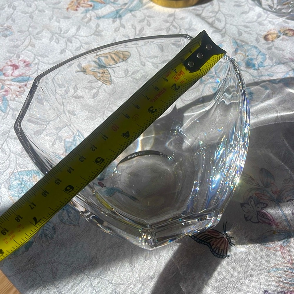 Vintage Tiffany  Crystal Bowl 6” signed - Picture 5 of 6